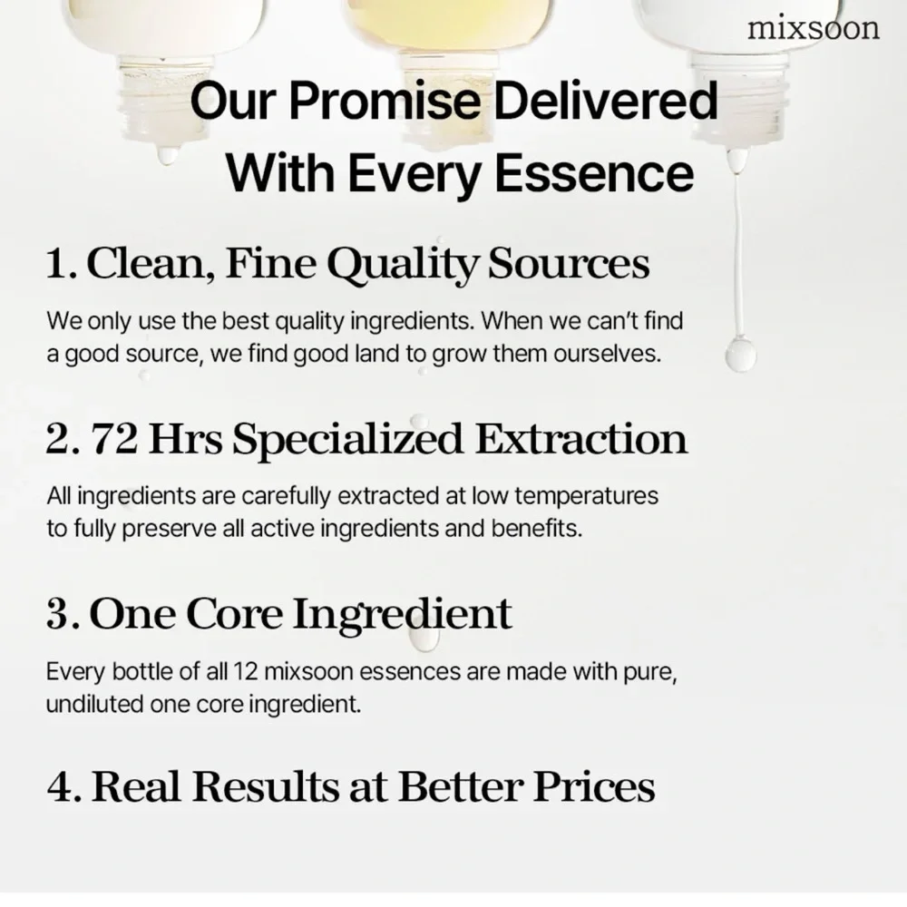 Mixsoon Galactomyces Ferment Essence - 20ml 0.67oz Korean Skincare Hydrating